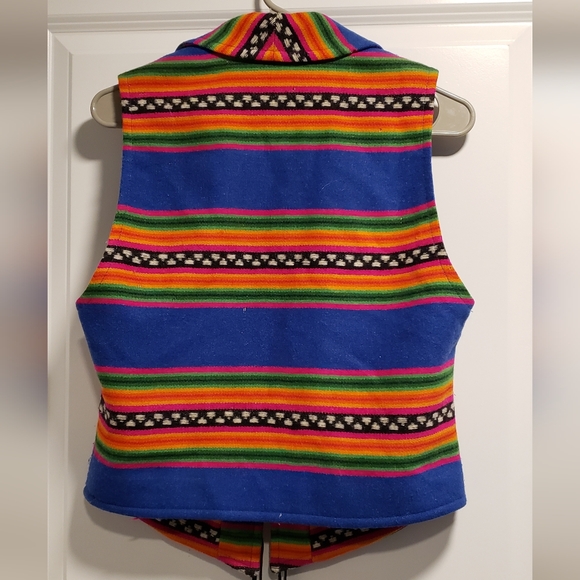 Vintage Pendleton Vest South West Aztec sz Small 1980s 1990s - Picture 6 of 7